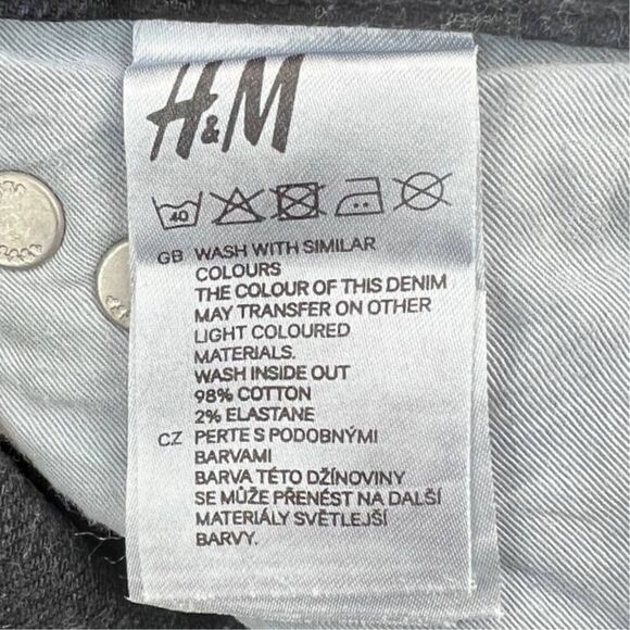 Pre-owned H&M Women Blue Jeans Slim Fit Stretch Cotton Skinny Denim US 26 Turkey - Picture 14 of 14